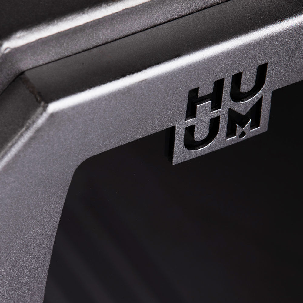HUUM HIVE wood sauna heater door detail HUUM HIVE wood sauna heater door detail